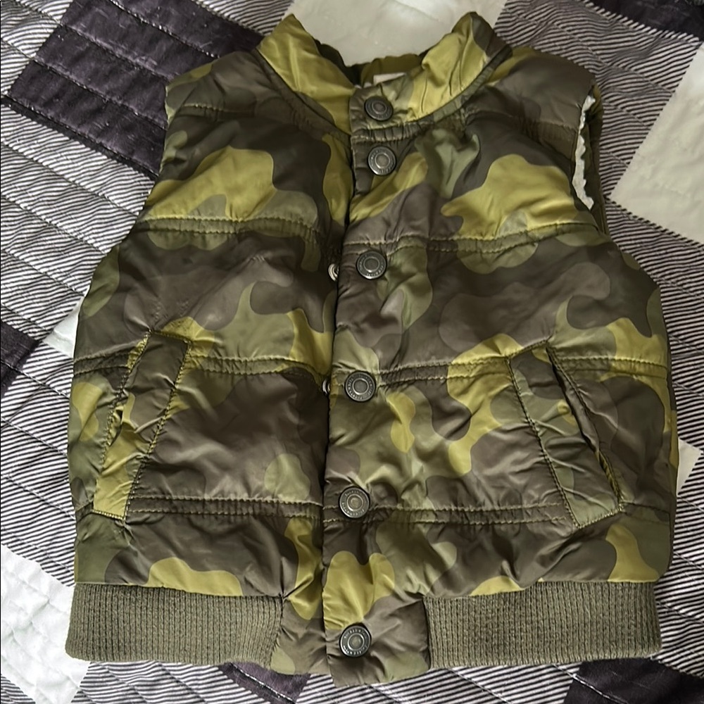 Toddler Camouflage Puffer Vest